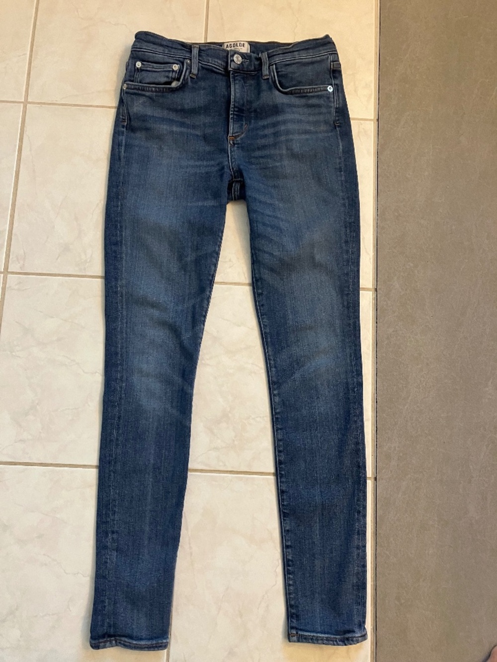 Agolde high rise skinny jeans 28
